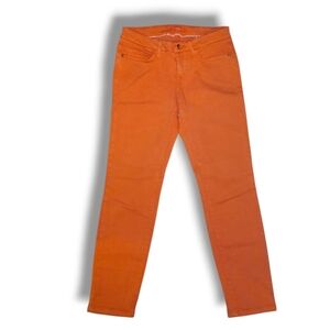 Pre-loved Cambio Vintage Edition Lillian Cropped Pumpkim Orange Jeans, Size 8